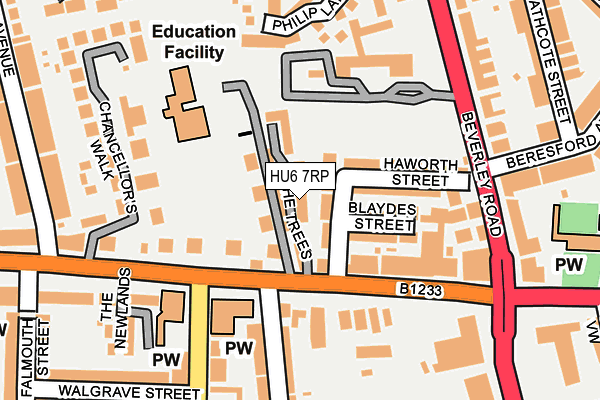 HU6 7RP map - OS OpenMap – Local (Ordnance Survey) HU6 7RP map - OS OpenMap – Local (Ordnance Survey)
