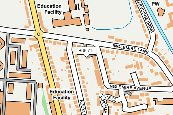 HU6 7TJ map - OS OpenMap – Local (Ordnance Survey) HU6 7TJ map - OS OpenMap – Local (Ordnance Survey)