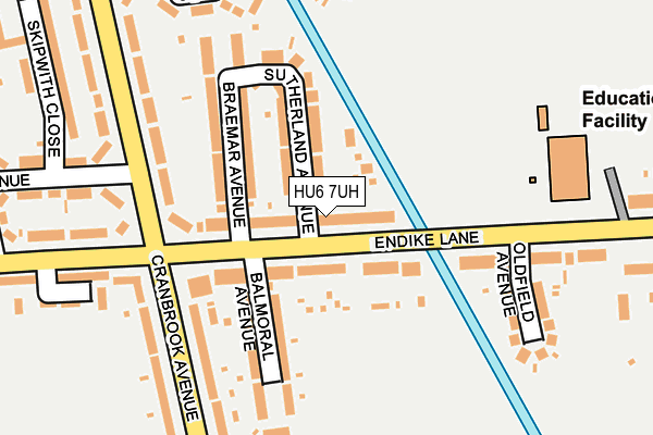 HU6 7UH map - OS OpenMap – Local (Ordnance Survey) HU6 7UH map - OS OpenMap – Local (Ordnance Survey)