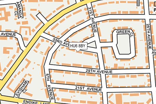 HU6 8BY map - OS OpenMap – Local (Ordnance Survey) HU6 8BY map - OS OpenMap – Local (Ordnance Survey)
