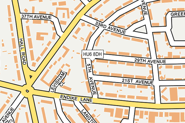 HU6 8DH map - OS OpenMap – Local (Ordnance Survey) HU6 8DH map - OS OpenMap – Local (Ordnance Survey)