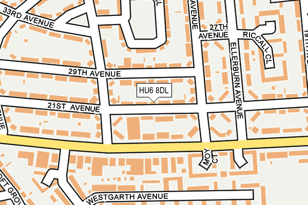 HU6 8DL map - OS OpenMap – Local (Ordnance Survey) HU6 8DL map - OS OpenMap – Local (Ordnance Survey)