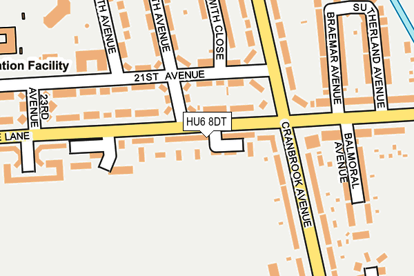 HU6 8DT map - OS OpenMap – Local (Ordnance Survey) HU6 8DT map - OS OpenMap – Local (Ordnance Survey)