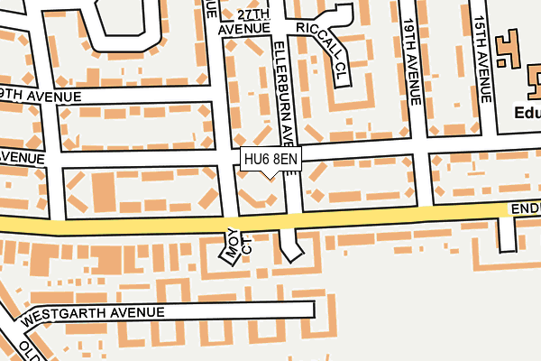 HU6 8EN map - OS OpenMap – Local (Ordnance Survey) HU6 8EN map - OS OpenMap – Local (Ordnance Survey)