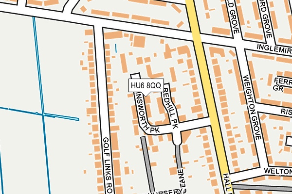 HU6 8QQ map - OS OpenMap – Local (Ordnance Survey) HU6 8QQ map - OS OpenMap – Local (Ordnance Survey)