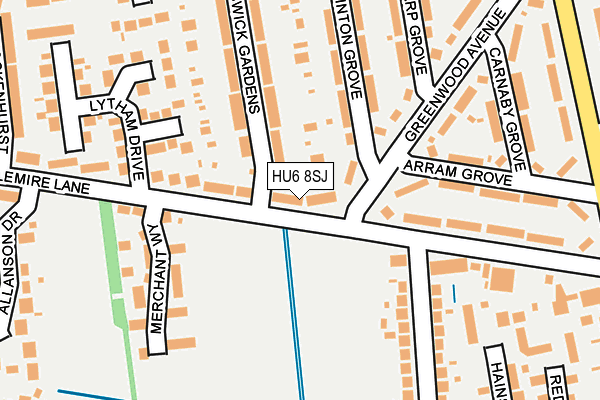 HU6 8SJ map - OS OpenMap – Local (Ordnance Survey) HU6 8SJ map - OS OpenMap – Local (Ordnance Survey)