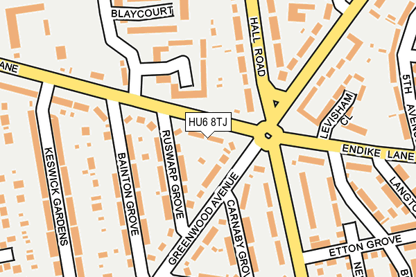 HU6 8TJ map - OS OpenMap – Local (Ordnance Survey) HU6 8TJ map - OS OpenMap – Local (Ordnance Survey)