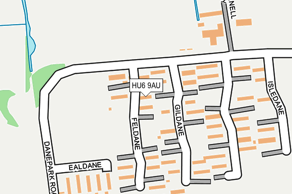 HU6 9AU map - OS OpenMap – Local (Ordnance Survey) HU6 9AU map - OS OpenMap – Local (Ordnance Survey)