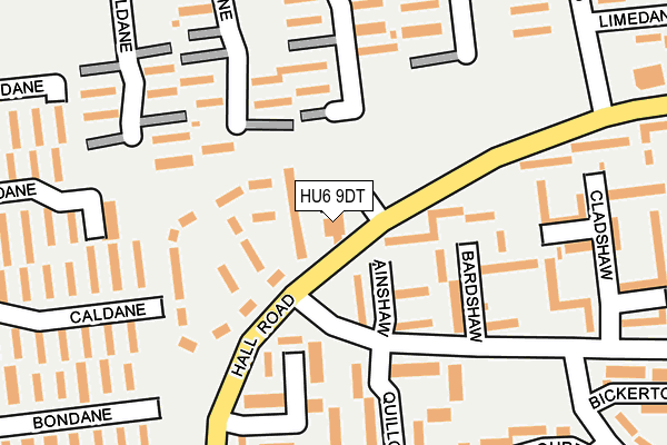 HU6 9DT map - OS OpenMap – Local (Ordnance Survey) HU6 9DT map - OS OpenMap – Local (Ordnance Survey)