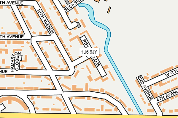 HU6 9JY map - OS OpenMap – Local (Ordnance Survey) HU6 9JY map - OS OpenMap – Local (Ordnance Survey)