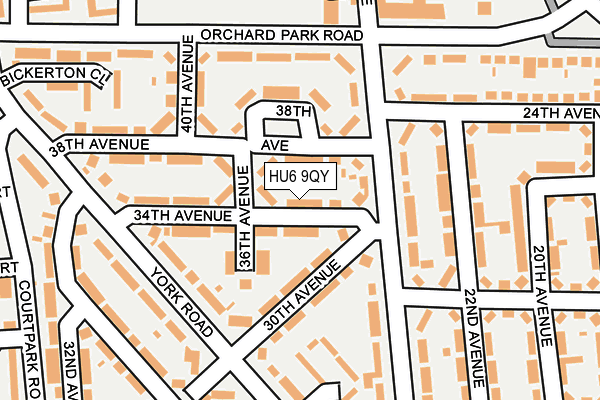 HU6 9QY map - OS OpenMap – Local (Ordnance Survey) HU6 9QY map - OS OpenMap – Local (Ordnance Survey)
