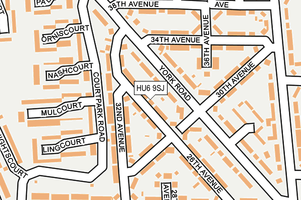 HU6 9SJ map - OS OpenMap – Local (Ordnance Survey) HU6 9SJ map - OS OpenMap – Local (Ordnance Survey)