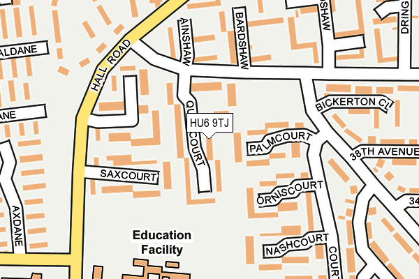 HU6 9TJ map - OS OpenMap – Local (Ordnance Survey) HU6 9TJ map - OS OpenMap – Local (Ordnance Survey)