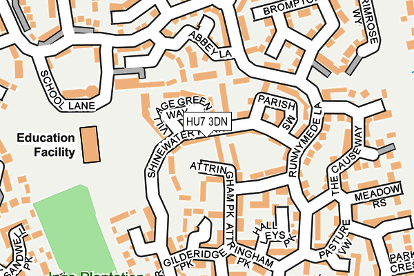 HU7 3DN map - OS OpenMap – Local (Ordnance Survey) HU7 3DN map - OS OpenMap – Local (Ordnance Survey)