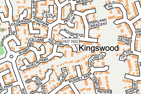HU7 3GQ map - OS OpenMap – Local (Ordnance Survey)