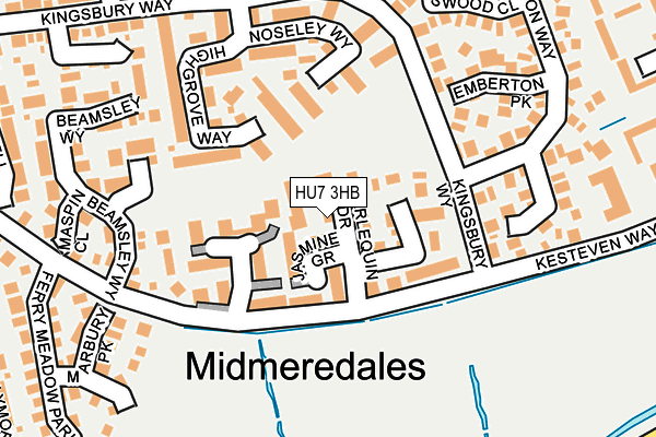 HU7 3HB map - OS OpenMap – Local (Ordnance Survey) HU7 3HB map - OS OpenMap – Local (Ordnance Survey)