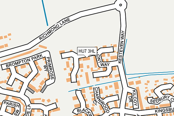HU7 3HL map - OS OpenMap – Local (Ordnance Survey) HU7 3HL map - OS OpenMap – Local (Ordnance Survey)