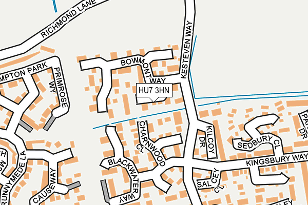 HU7 3HN map - OS OpenMap – Local (Ordnance Survey) HU7 3HN map - OS OpenMap – Local (Ordnance Survey)