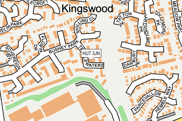 HU7 3JN map - OS OpenMap – Local (Ordnance Survey)