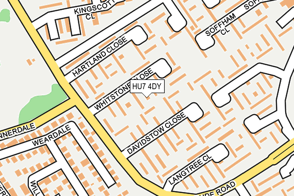 HU7 4DY map - OS OpenMap – Local (Ordnance Survey) HU7 4DY map - OS OpenMap – Local (Ordnance Survey)