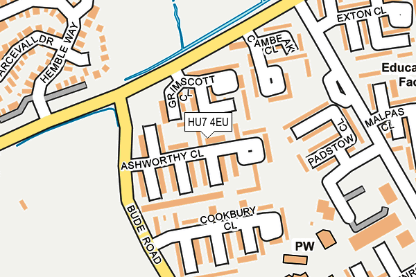 HU7 4EU map - OS OpenMap – Local (Ordnance Survey) HU7 4EU map - OS OpenMap – Local (Ordnance Survey)