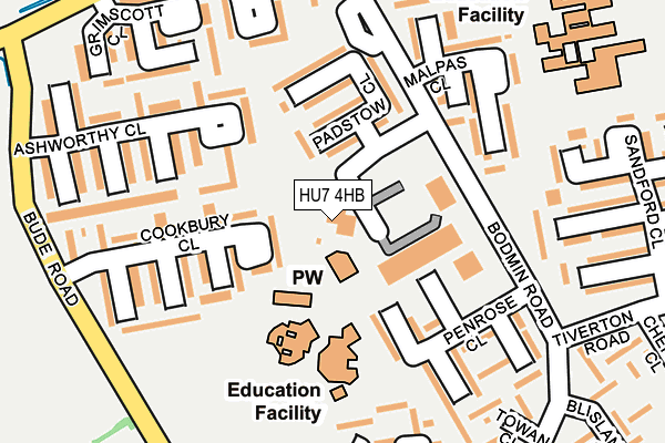 HU7 4HB map - OS OpenMap – Local (Ordnance Survey) HU7 4HB map - OS OpenMap – Local (Ordnance Survey)