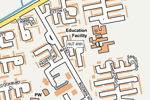 HU7 4HH map - OS OpenMap – Local (Ordnance Survey)