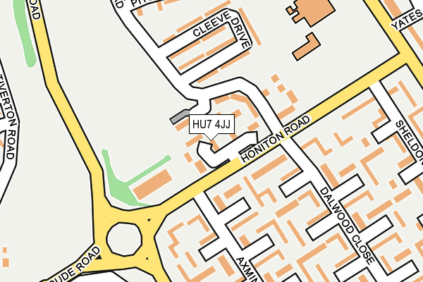 HU7 4JJ map - OS OpenMap – Local (Ordnance Survey) HU7 4JJ map - OS OpenMap – Local (Ordnance Survey)