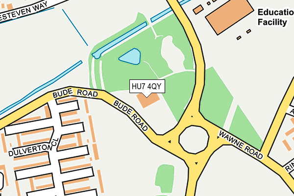HU7 4QY map - OS OpenMap – Local (Ordnance Survey) HU7 4QY map - OS OpenMap – Local (Ordnance Survey)