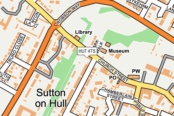 HU7 4TS map - OS OpenMap – Local (Ordnance Survey) HU7 4TS map - OS OpenMap – Local (Ordnance Survey)