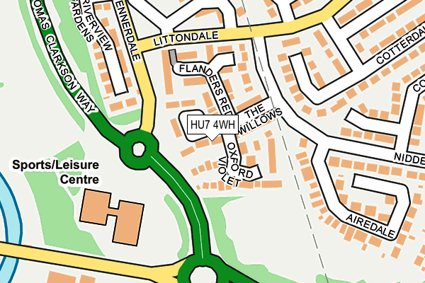 HU7 4WH map - OS OpenMap – Local (Ordnance Survey) HU7 4WH map - OS OpenMap – Local (Ordnance Survey)