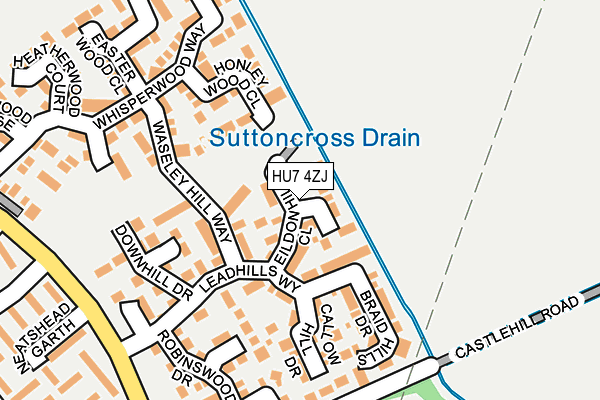 HU7 4ZJ map - OS OpenMap – Local (Ordnance Survey)