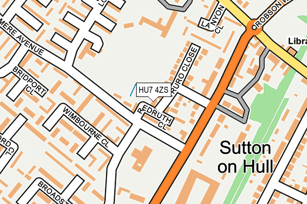 HU7 4ZS map - OS OpenMap – Local (Ordnance Survey) HU7 4ZS map - OS OpenMap – Local (Ordnance Survey)