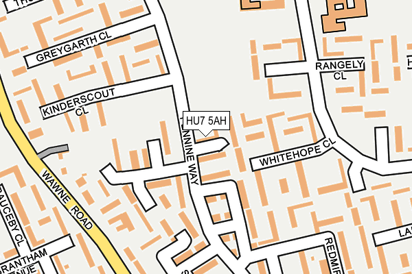 HU7 5AH map - OS OpenMap – Local (Ordnance Survey) HU7 5AH map - OS OpenMap – Local (Ordnance Survey)
