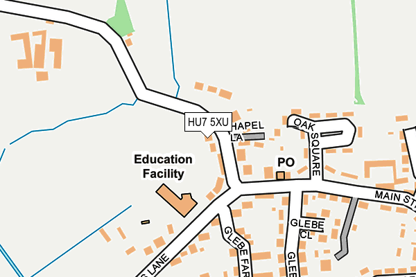 HU7 5XU map - OS OpenMap – Local (Ordnance Survey)