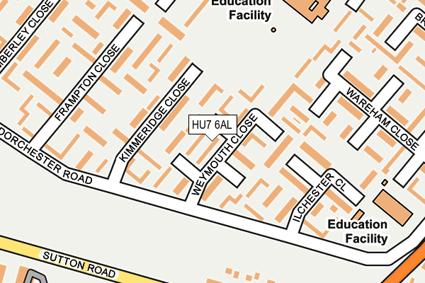 HU7 6AL map - OS OpenMap – Local (Ordnance Survey) HU7 6AL map - OS OpenMap – Local (Ordnance Survey)