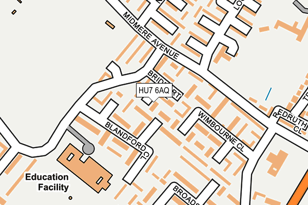 HU7 6AQ map - OS OpenMap – Local (Ordnance Survey) HU7 6AQ map - OS OpenMap – Local (Ordnance Survey)