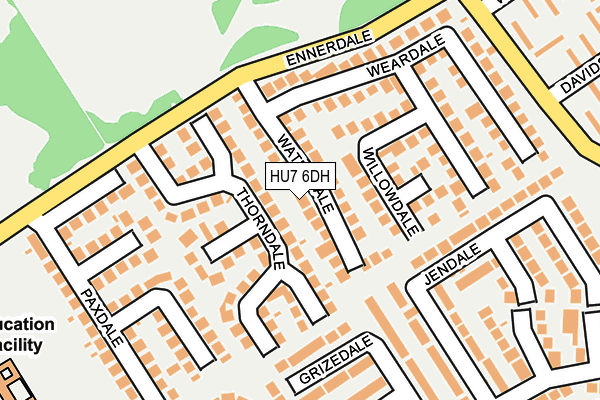 HU7 6DH map - OS OpenMap – Local (Ordnance Survey) HU7 6DH map - OS OpenMap – Local (Ordnance Survey)
