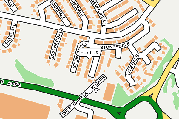 HU7 6DX map - OS OpenMap – Local (Ordnance Survey) HU7 6DX map - OS OpenMap – Local (Ordnance Survey)