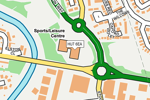 HU7 6EA map - OS OpenMap – Local (Ordnance Survey) HU7 6EA map - OS OpenMap – Local (Ordnance Survey)