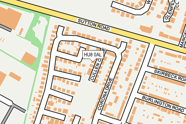 HU8 0AL map - OS OpenMap – Local (Ordnance Survey) HU8 0AL map - OS OpenMap – Local (Ordnance Survey)