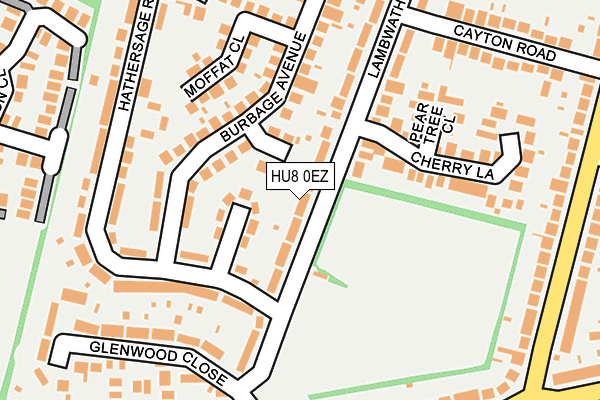 HU8 0EZ map - OS OpenMap – Local (Ordnance Survey) HU8 0EZ map - OS OpenMap – Local (Ordnance Survey)