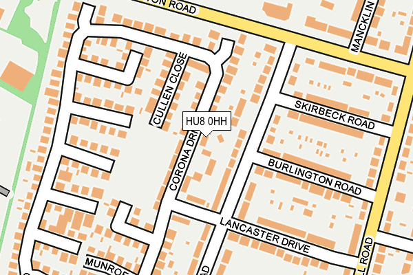 HU8 0HH map - OS OpenMap – Local (Ordnance Survey) HU8 0HH map - OS OpenMap – Local (Ordnance Survey)