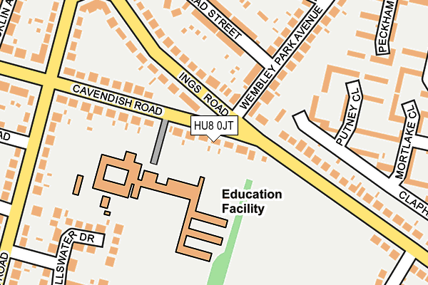 HU8 0JT map - OS OpenMap – Local (Ordnance Survey) HU8 0JT map - OS OpenMap – Local (Ordnance Survey)