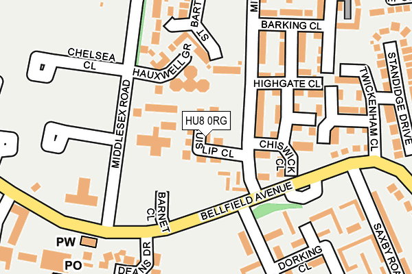 HU8 0RG map - OS OpenMap – Local (Ordnance Survey) HU8 0RG map - OS OpenMap – Local (Ordnance Survey)