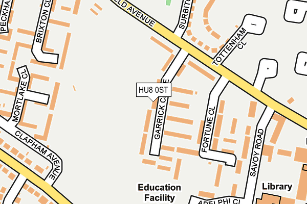 HU8 0ST map - OS OpenMap – Local (Ordnance Survey) HU8 0ST map - OS OpenMap – Local (Ordnance Survey)