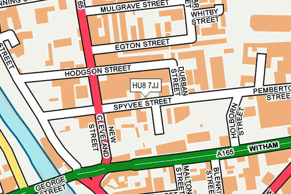 HU8 7JJ map - OS OpenMap – Local (Ordnance Survey)
