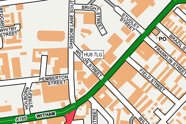 HU8 7LG map - OS OpenMap – Local (Ordnance Survey) HU8 7LG map - OS OpenMap – Local (Ordnance Survey)