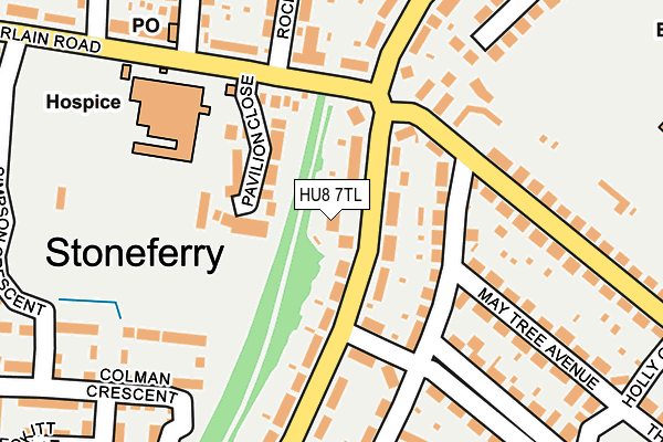 HU8 7TL map - OS OpenMap – Local (Ordnance Survey) HU8 7TL map - OS OpenMap – Local (Ordnance Survey)