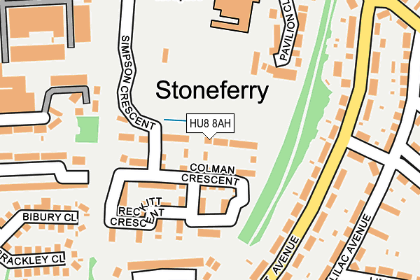 HU8 8AH map - OS OpenMap – Local (Ordnance Survey) HU8 8AH map - OS OpenMap – Local (Ordnance Survey)